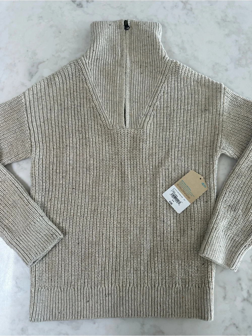 Thereabouts Kids' Half-Zip Ribbed Knit Sweater. Size Small (8)